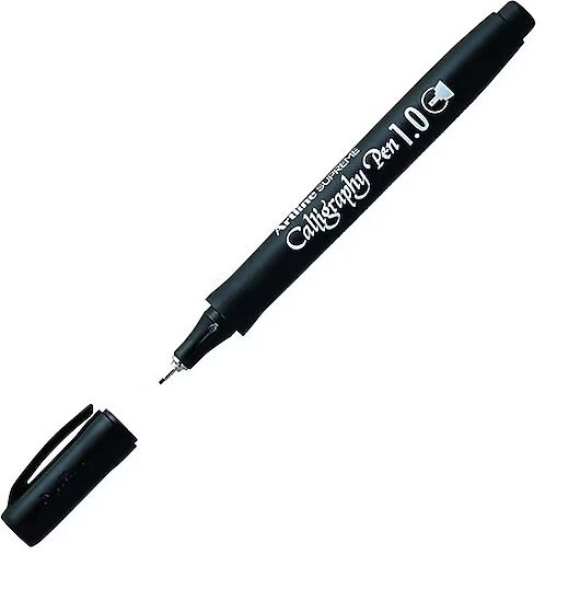 Artline Supreme Calligraphy Pen 1.0 Kaligrafi Kalemi Uç:1,0mm Siyah Lv-a-epf-241 Black