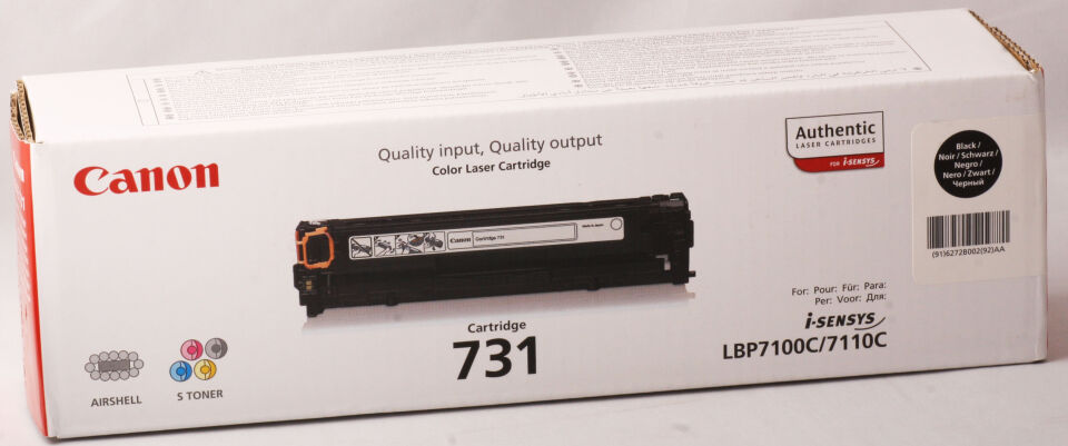 Canon Crg-731bk Black Siyah 1.400 Sayfa Toner Lbp7110 Mf628-8230-8280