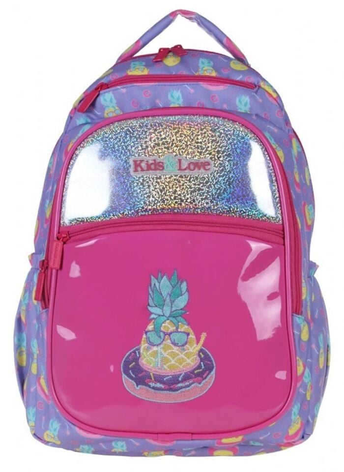 Kaukko Kıds&love Ananas Sırt Çantası (rugan-hologram) L5068