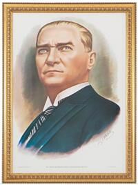 İnter Atatürk Portresi Altın Varaklı 50x70 Int-030