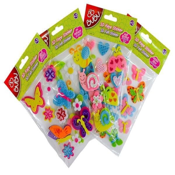 Bu-bu 3d Keçe Stıcker Kelebek Diyarı Sts009