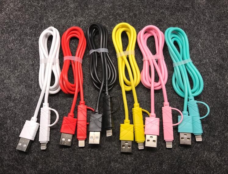 Elba Ec-13s Bağlantı Kablosu 2in1 Micro 1mt Siyah Iphone Micro