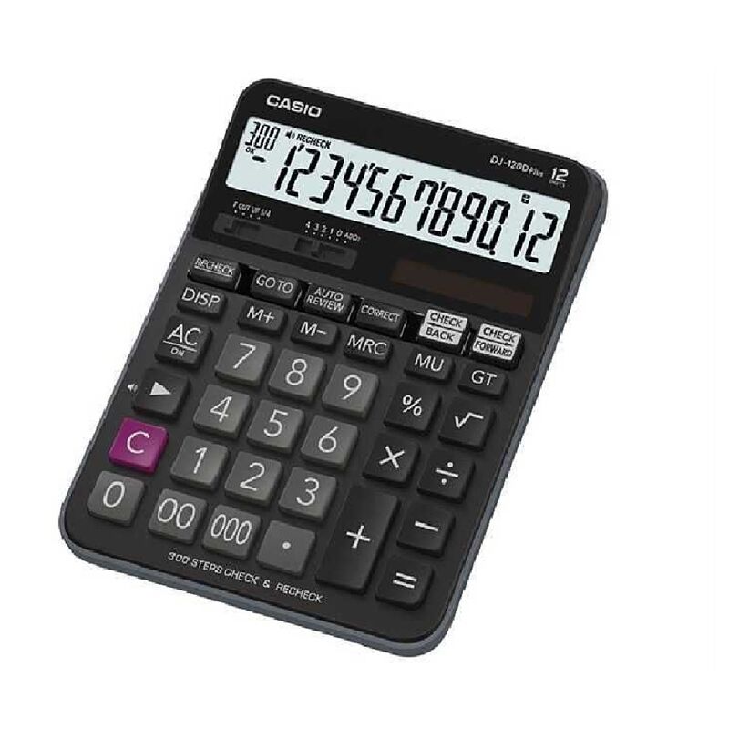 Casio Hesap Makinasi Masaüstü 12 Hane Dj-120d Plus