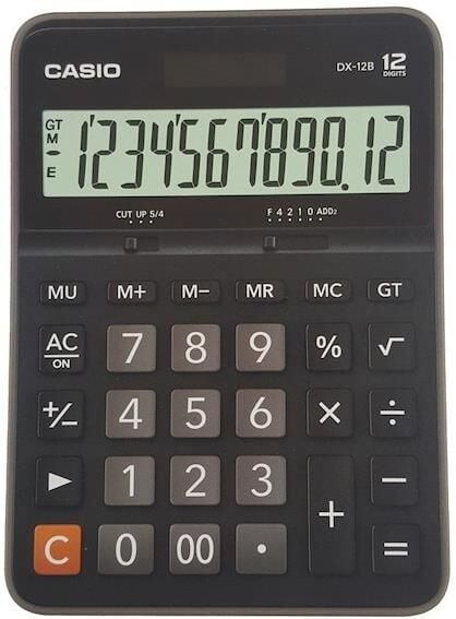 Casio Hesap Makinası Masaüstü 12 Hane Dx-12 B