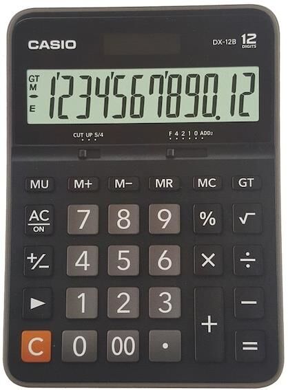 Casio Hesap Makinası Masaüstü 12 Hane Dx-12 B