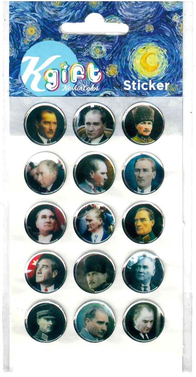 Keskin Color Kgift Sticker Damla Atatürk 222221-99