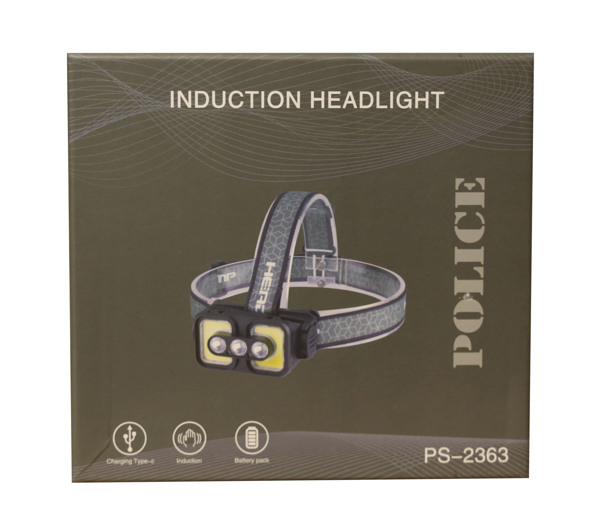 Polıce Ps-2363 Üç Renk Işıklı,şarjlı, Sensörlü Kafa Feneri