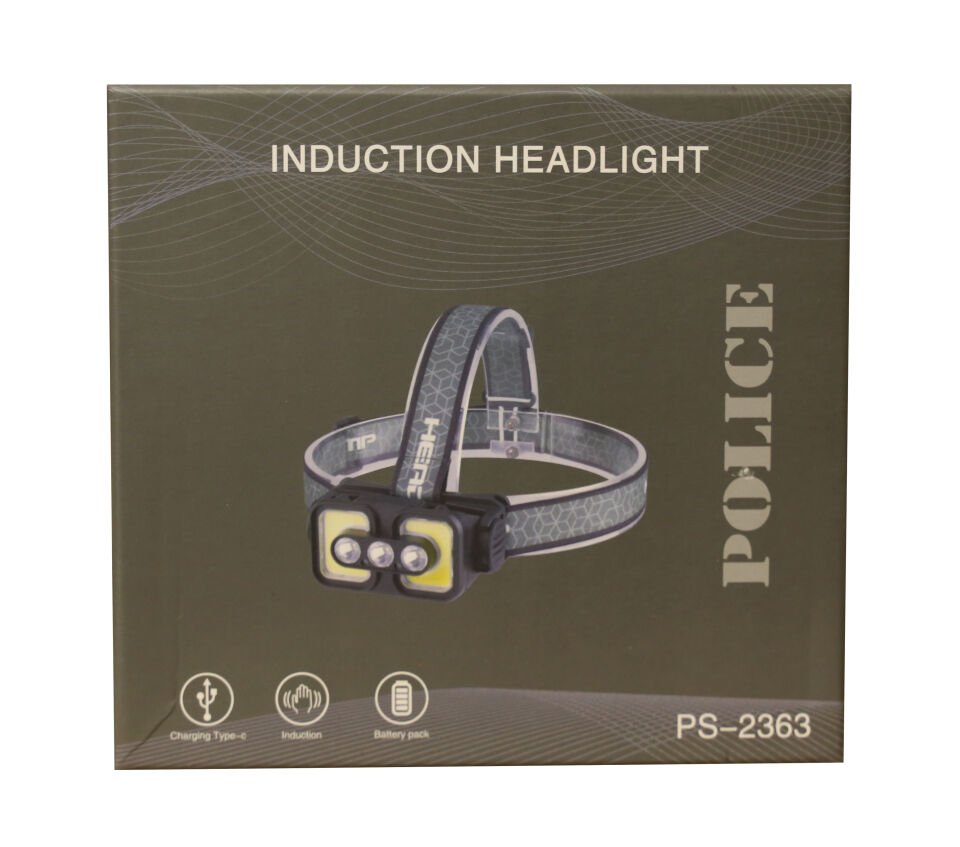 Polıce Ps-2363 Üç Renk Işıklı,şarjlı, Sensörlü Kafa Feneri