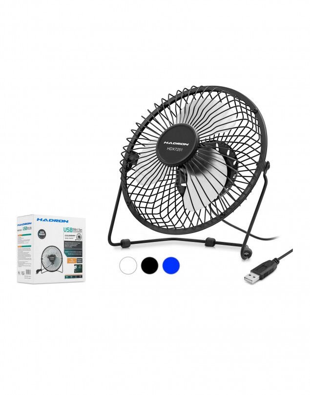 Hadron Hdx7251(2032) Fan Usb Metal 18-18cm