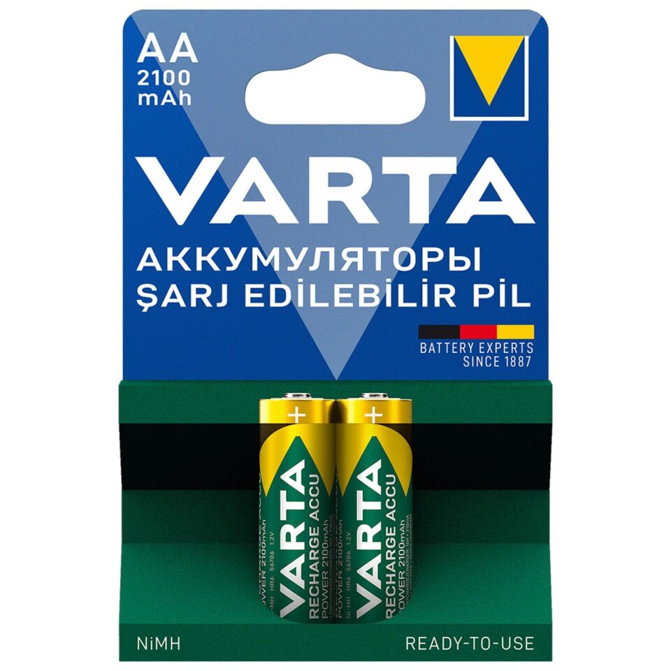 Varta Şarjli Pil Aa 2'li 2100 Mah