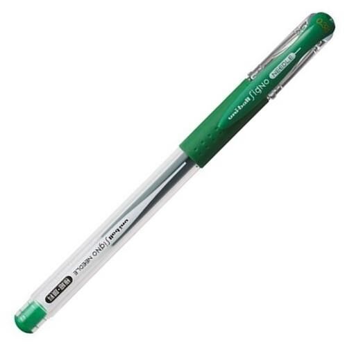 Uniball Signo Needle 0.38 İğneuçlu Jel Kalem Yeşil Um-151nd (38)