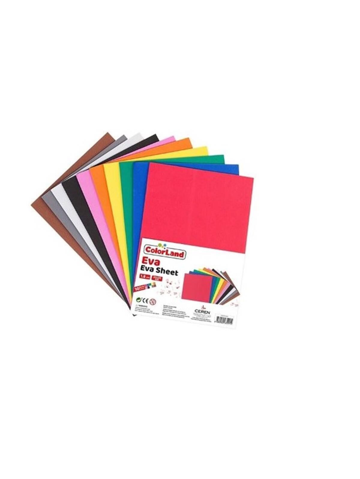 Colorland Eva 20x30 Cm 10'lu Karışık Renk Eva01