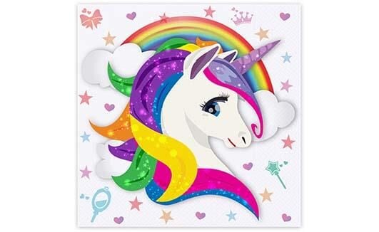 Balonevi Kağit Peçete 33*33 Rainbow Unicorn 16'li Paket Bmp1310tun6197