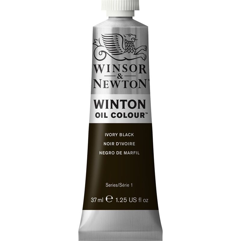 Winsor & Newton Winton Yağlı Boya 37ml Ivory Black 331 (24) Lv-wn-1414331