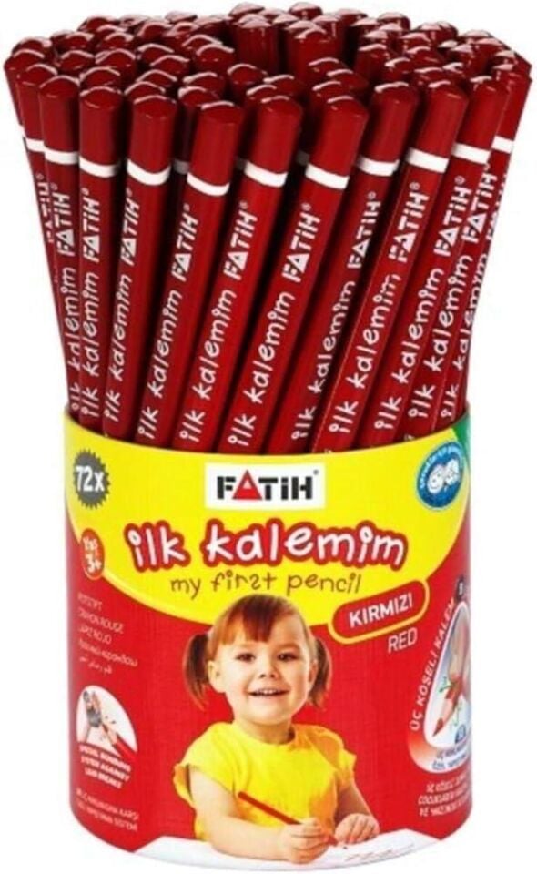 Fatih Kopya Kalemi Jumbo Üçgen İlk Kalemim Kırmızı Fa-30000