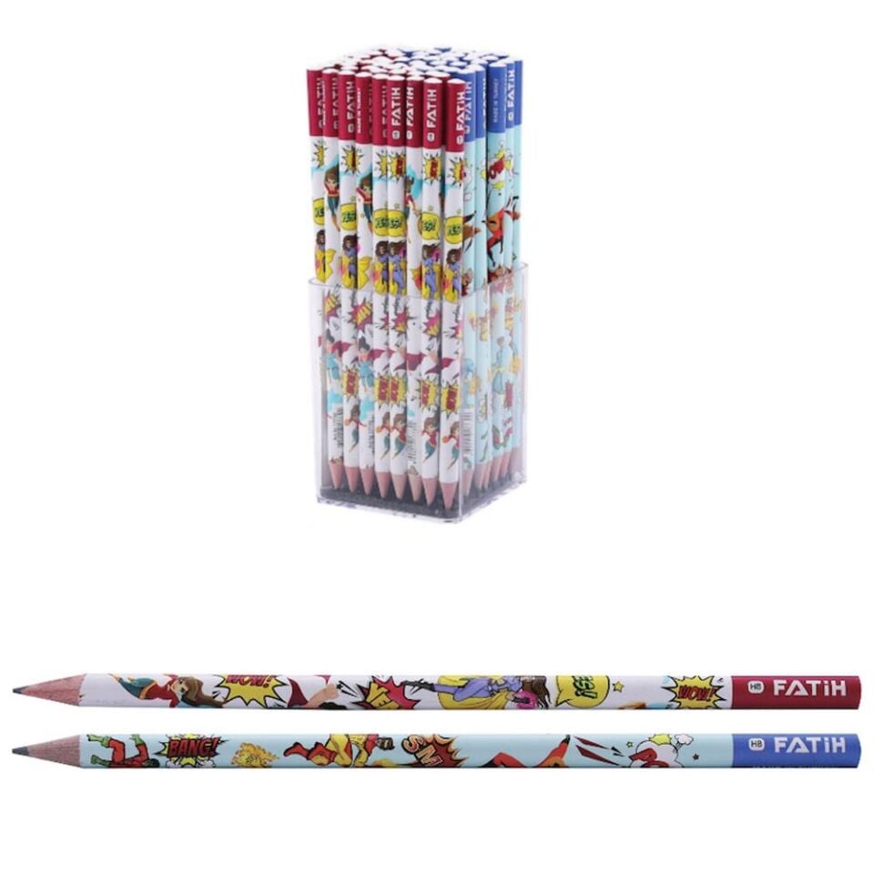 Fatih Kurşun Kalem Desenli Süper Kahramanlar Fa-17730