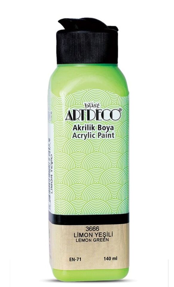 Artdeco Akrilik Boya 140ml Limon Yeşili 3666 Lv-y-070r-3666