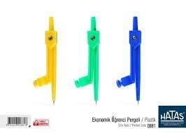 Hatas Ekonomik Plastik Öğrenci Pergeli 0881