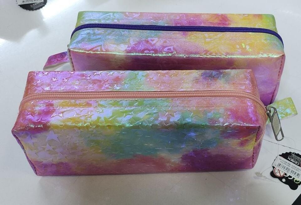 B&d Gökkuşaği Kabartmalı Kalem Çantası Büyük Boy Set Bd-kcs080