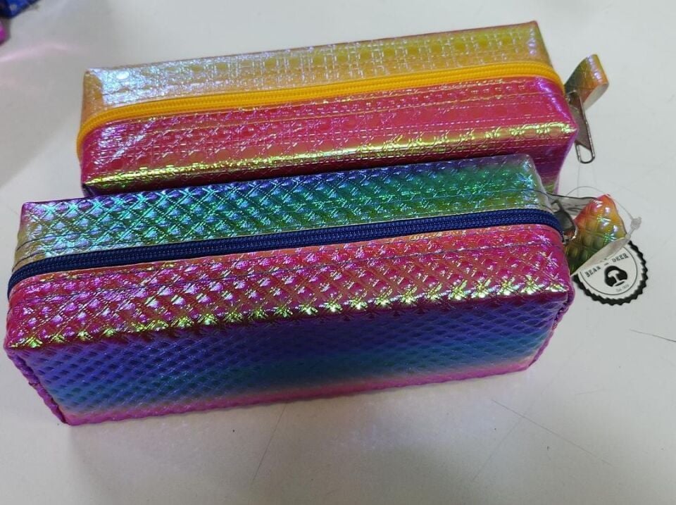 B&d Gökkuşaği Kabartmalı Kalem Çantası Büyük Boy Set Bd-kcs080