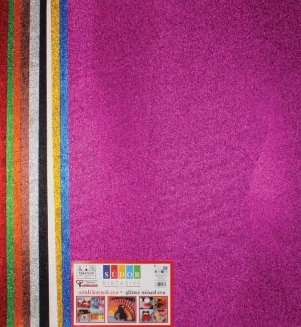 Südor Eva 50x70 10 Renk Simli Yapışkanlı Sk32