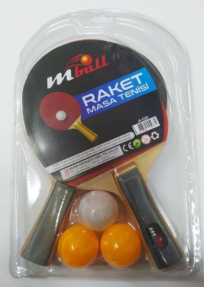 Mball Masa Tenisi Raket 2'li Set F-118
