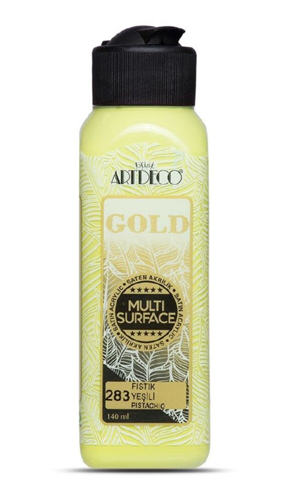 Artdeco Gold Multi-surface Akrilik Boya 140ml Fıstık Yeşili 283 Lv-y-g70r-283