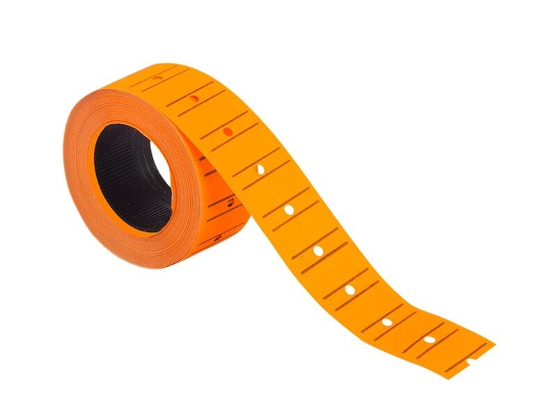 Kraf Motex Etiket 12x21 Mm Fosforlu Turuncu