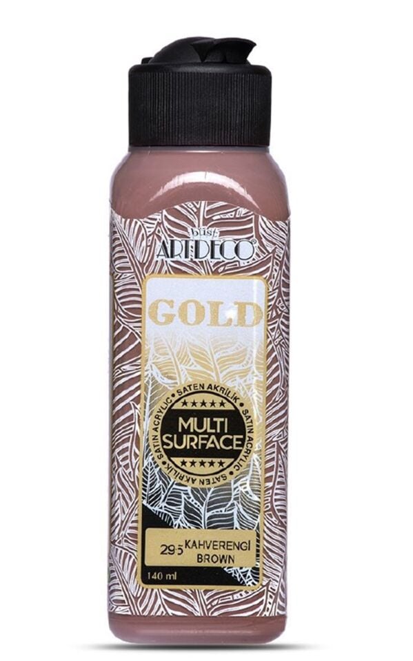 Artdeco Gold Multi-surface Akrilik Boya 140ml Kahverengi 295 Lv-y-g70r-295
