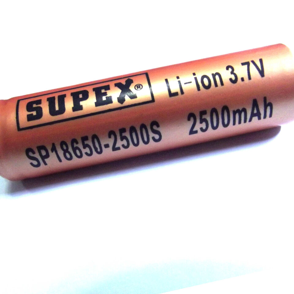 Supex 16340-800s 3.7v 800ma Şarjlı Li-on Pil Uçlu Kafa Pil
