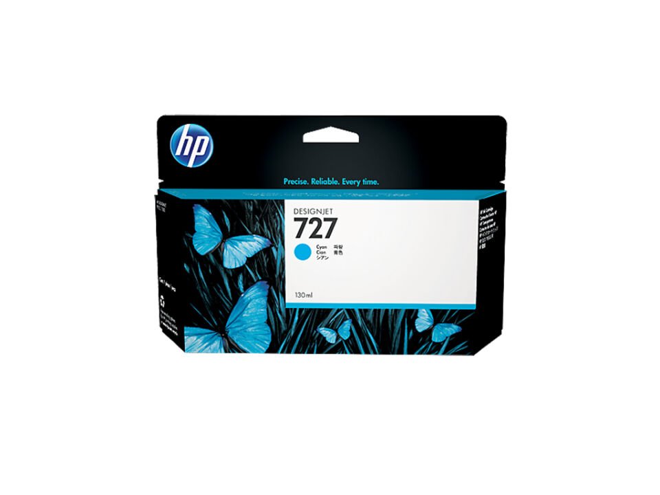 Hp 727 Cyan Mavi 130ml Plotter Kartuşu B3p19a