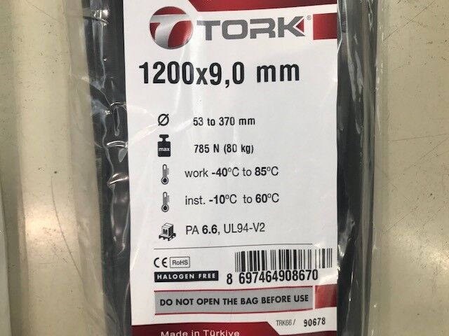 Tork Trk-1200-90b Siyah 100lü Kablo Bağı