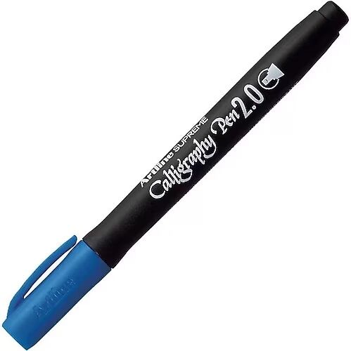 Artline Supreme Calligraphy Pen 2.0 Kaligrafi Kalemi Uç:2,0mm Mavi Lv-a-epf-242 Blue