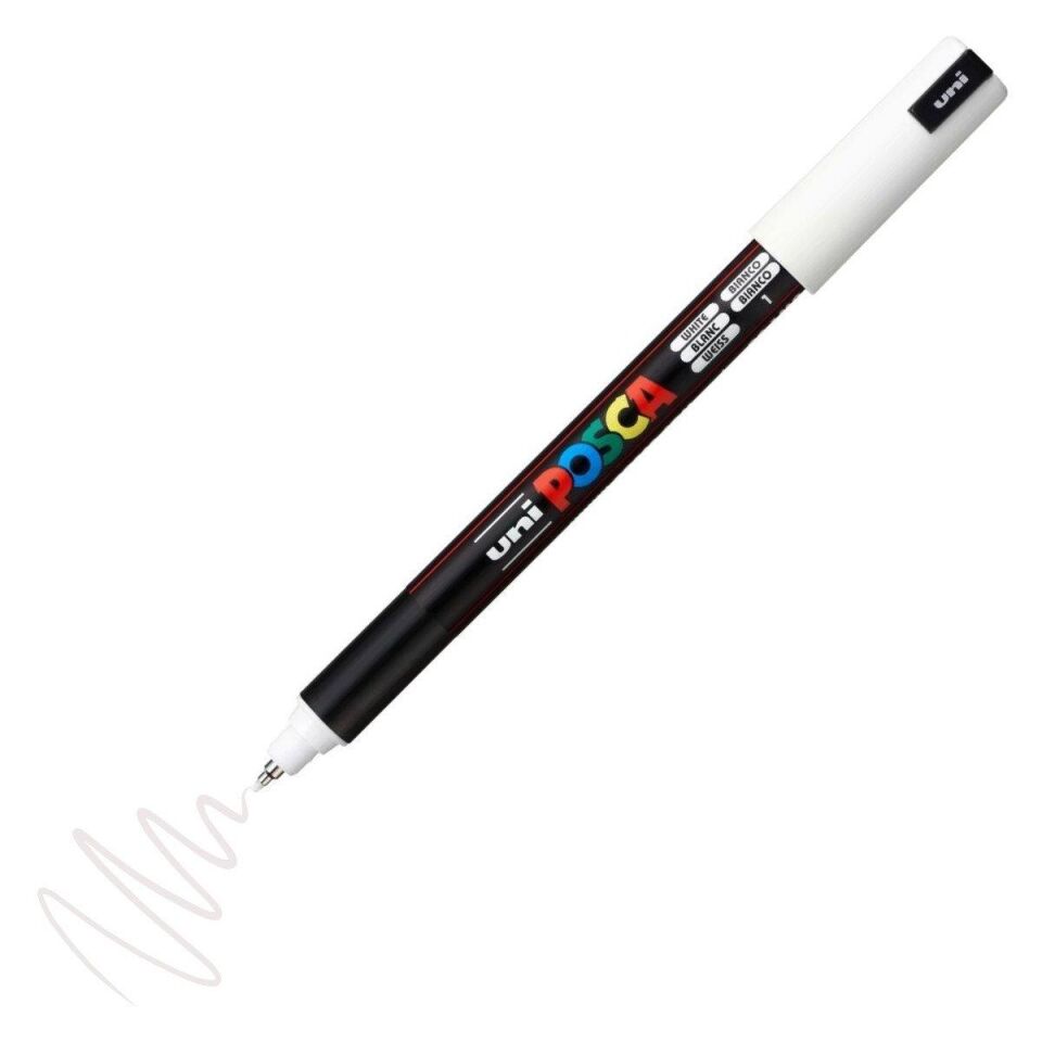Uniball Posca 0.7 Su Bazlı Poster Markörü Beyaz N Pc-1mr