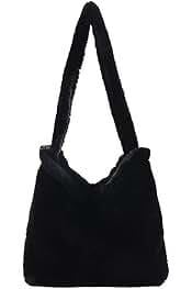 Taros Peluş Askılı Çanta Siyah 7016
