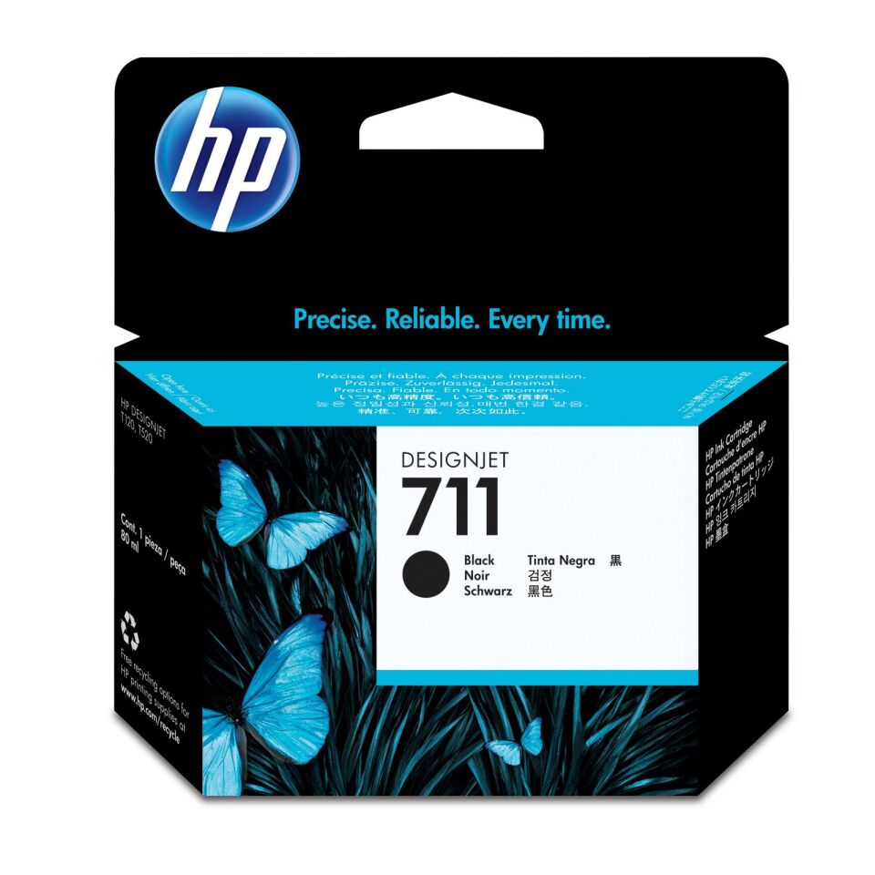 Hp Cz133a 711 Black Siyah 80ml Plotter Kartuşu