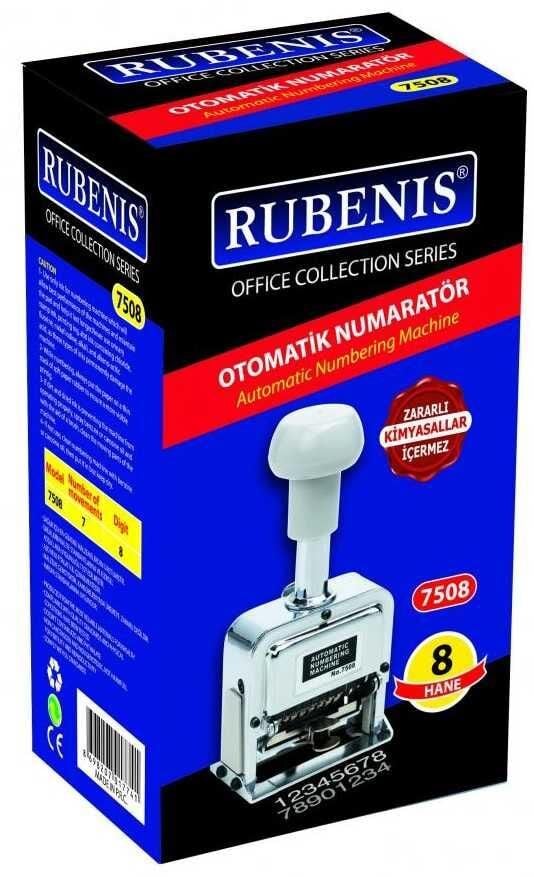 Rubenis Numaratör 8 Hane Metal Rb-7508