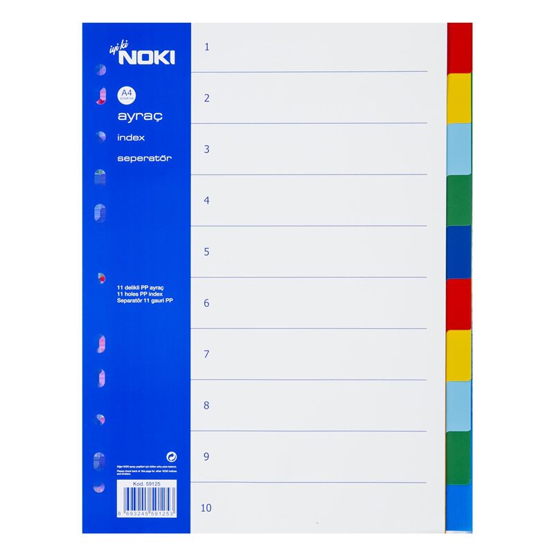 Noki Seperatör 1-10 Renk Plastik 59125