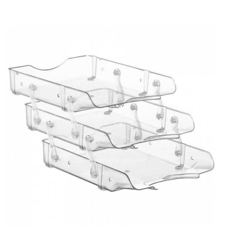 Bafix Evrak Rafı 3'lü Şeffaf Bfx-333