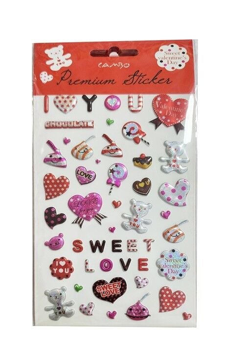 Bu-bu Puf I Love You Stıcker Cas-01-006