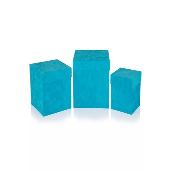 Gıpta Hediyelik Kutu Velluto Turkuaz Küp Bx77610-2
