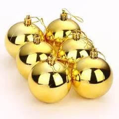 Nedi Ağaç Süsü Top 6 Cm 6 Lı Nedi-6006g Altın