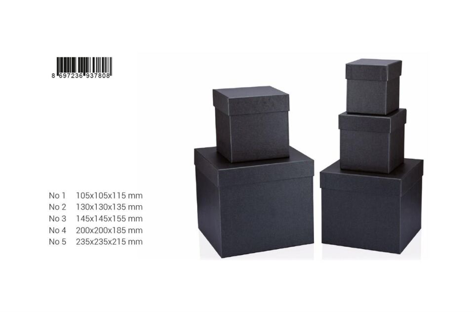Gıpta Hediyelik Kutu Rutıla Anthracıte Küp Bx78080-5
