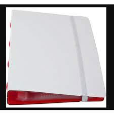 Umix Spiralli Kartvizitlik 120'li Beyaz Kırmızı U5104-120-be-kı