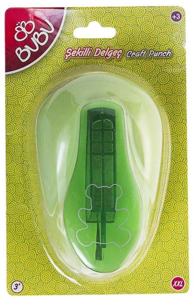 Bu-bu Şekilli Eva Ve Kağıt Delgeç Ayıcık 3'' De0011