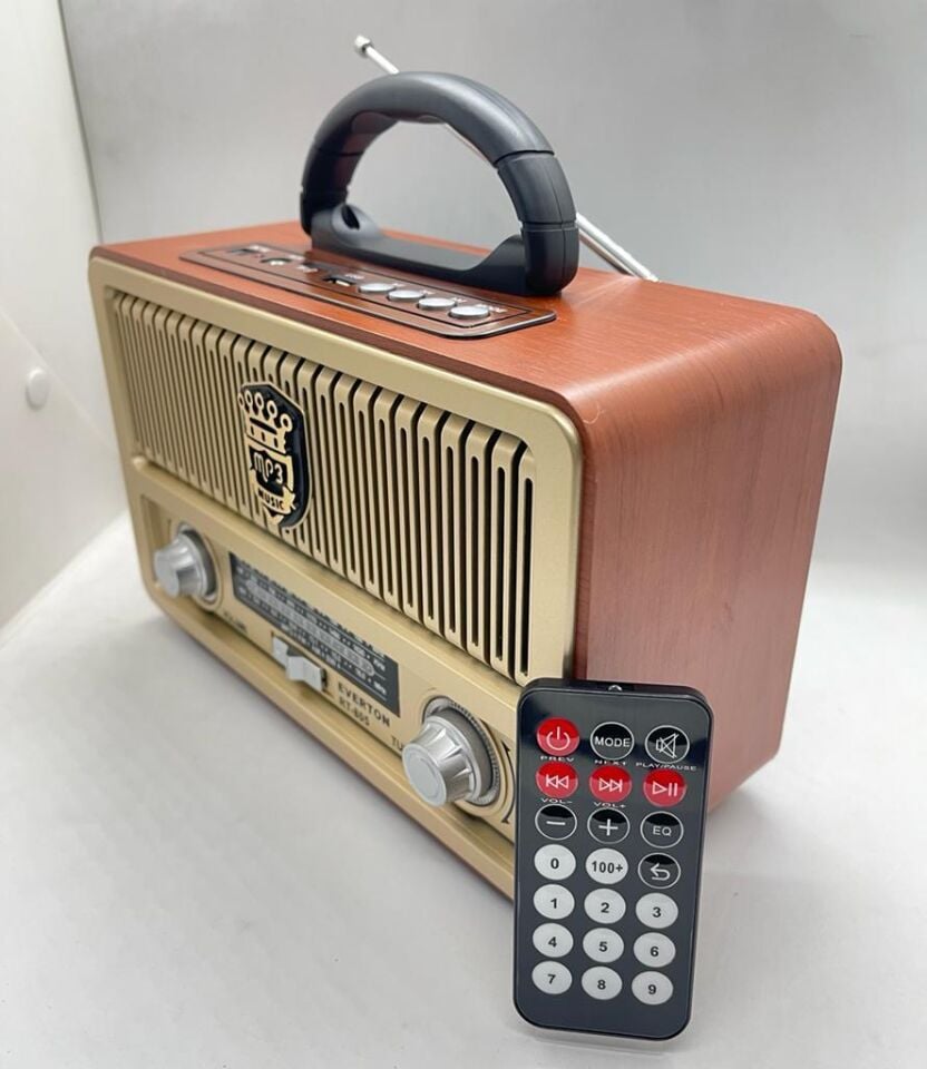 Everton Rt-805 Bluetooth, Usb-sd-aux-fm Radyo Nostalji Müzik Kutusu Kumandalı