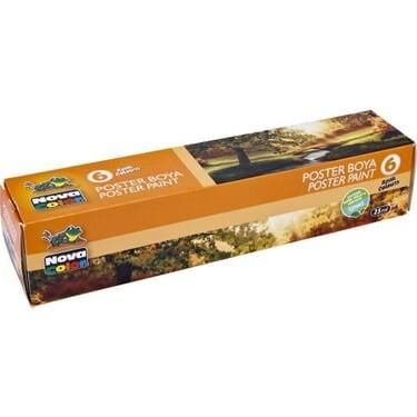 Nova Color Poster Boyası Şişe 6'lı 25ml Nc-755