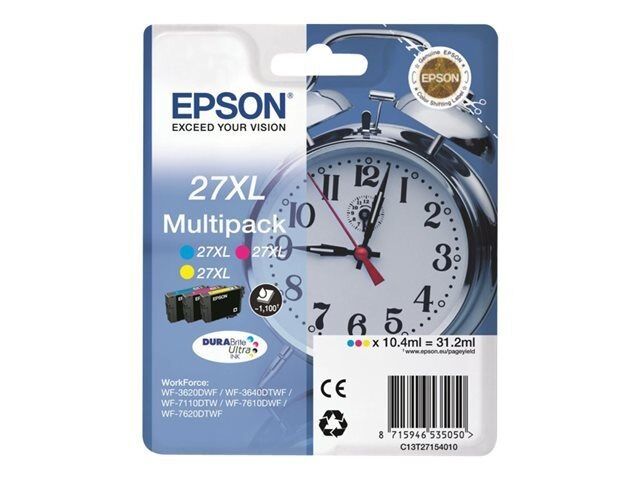 Epson 27xl Multipack 3'lü Mürekkep Kartuş T27154022