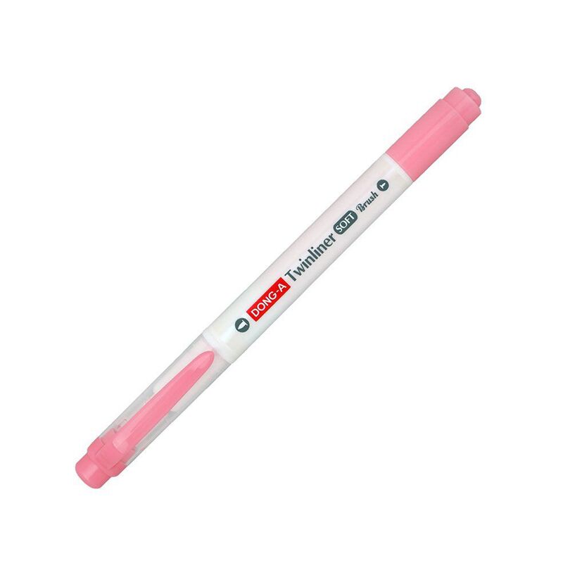 Dong-a Fosforlu Kalem Twinliner Soft Fırçalı Mercan Pembe No:12 231912