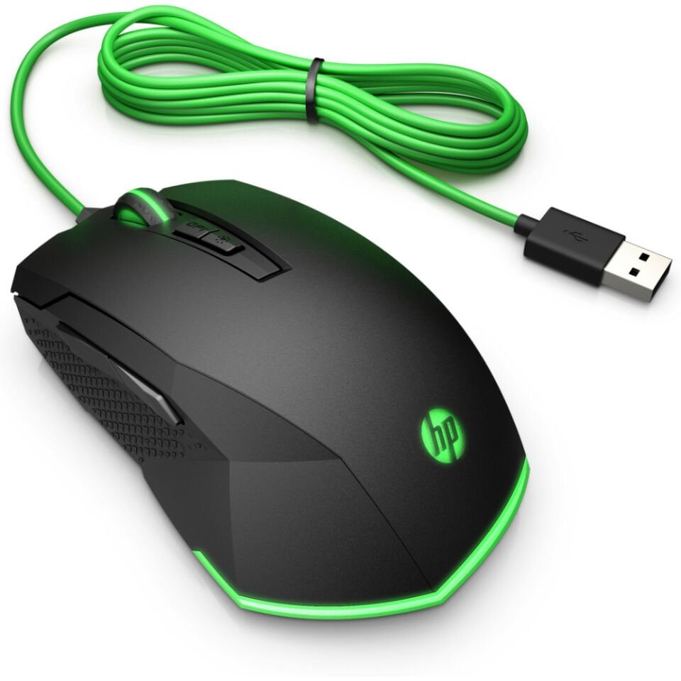 Hp Pavilion 200 5js07aa Siyah Kablolu Optik Oyuncu Mouse Rgb 3200 Dpi